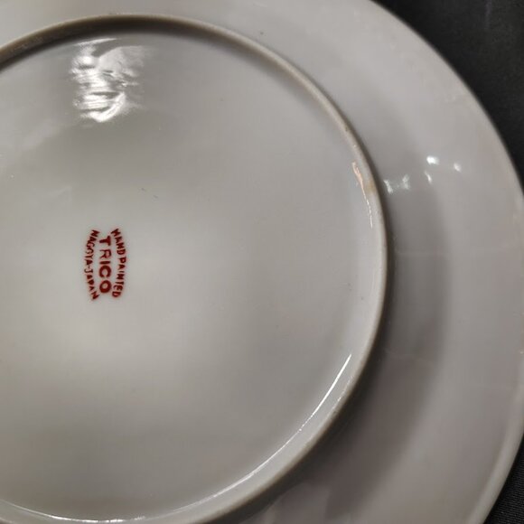 19 Vintage Japanese Cherry Blossom Tea Set Hand-Painted Porcelain Birds, Trees - Picture 5 of 11